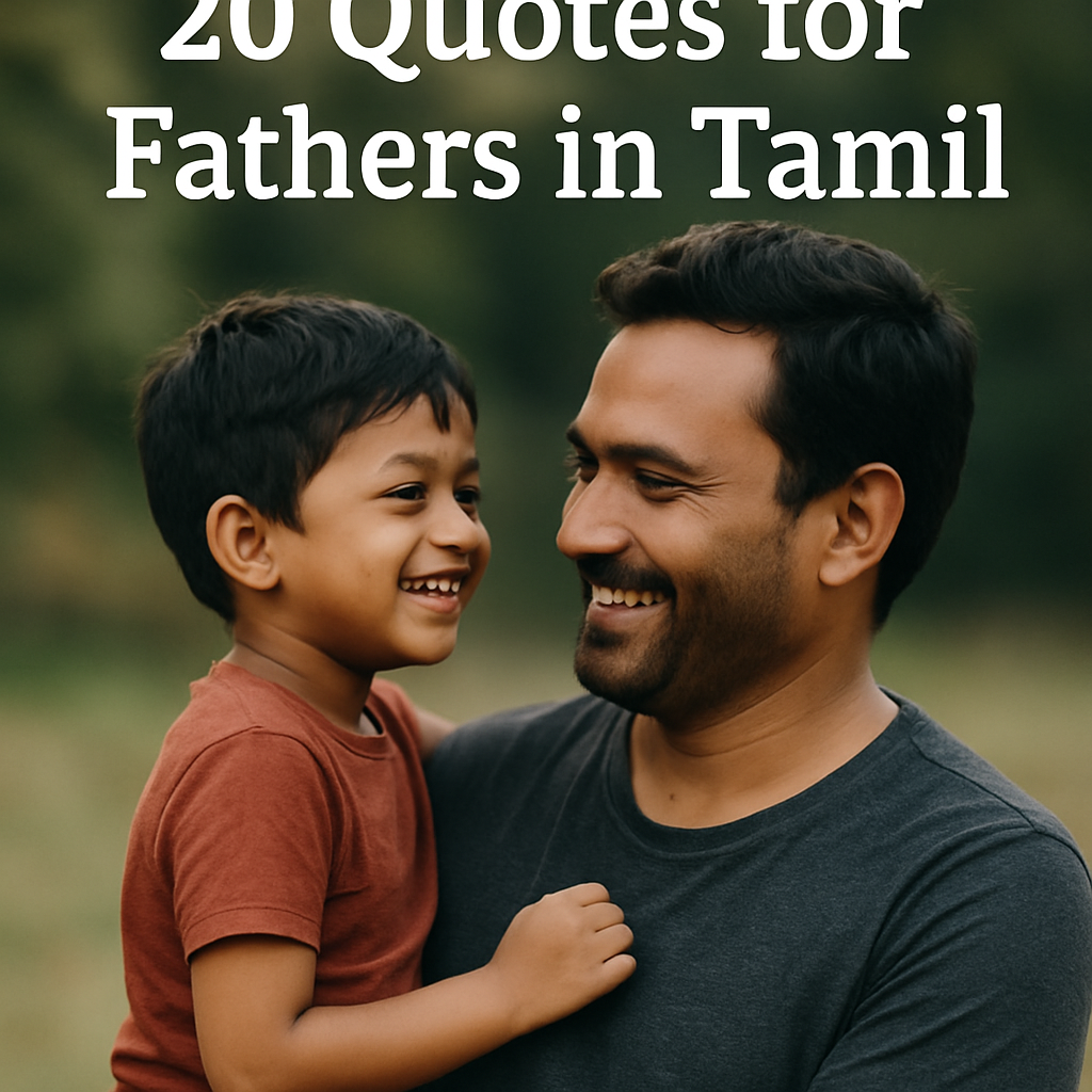 Tamil Father Quotes |  Fathers day wishes
