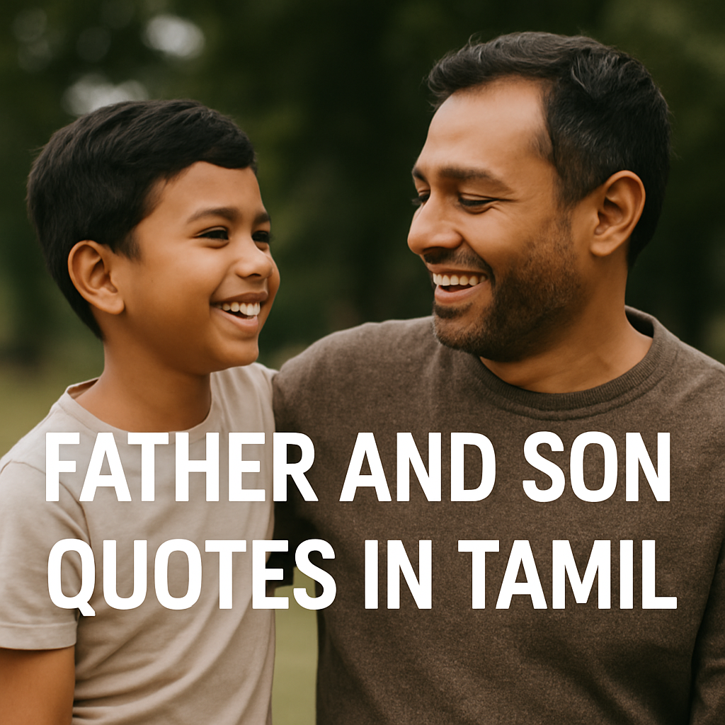 Father and son quotes in Tamil