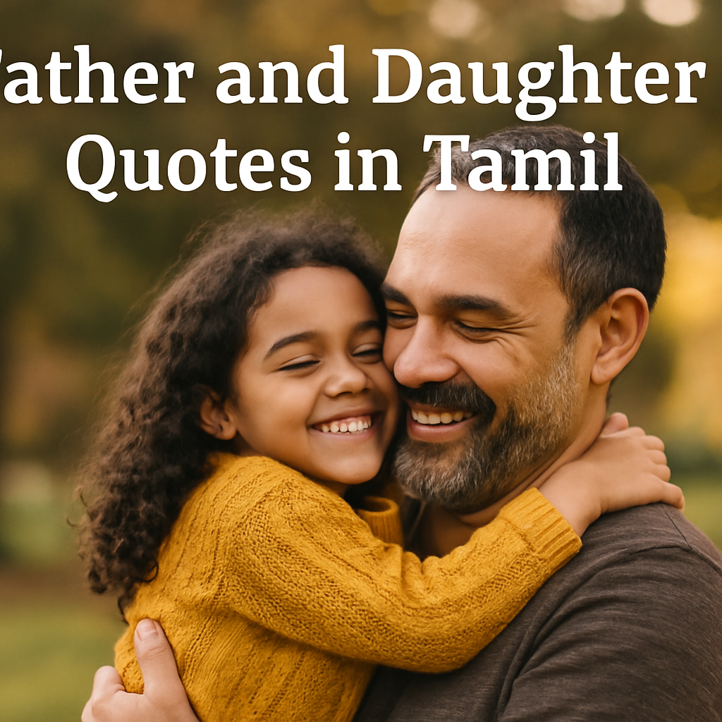 Father and daughter quotes in Tamil